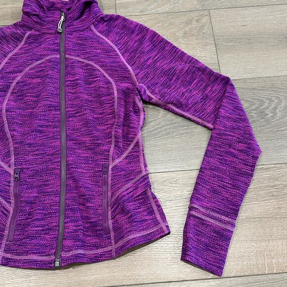 LULULEMON Diamond Jacquard Space Dye Purple Pink Hustle In Your Bustle Jacket 4 - Picture 5 of 16